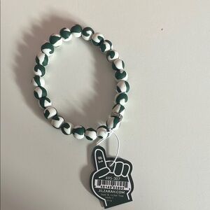 NWT MSU Beaded Bracelet